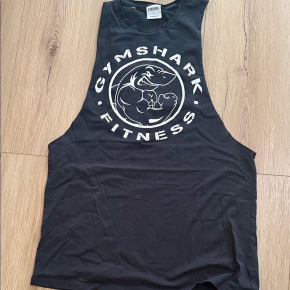 Gymshark Tank Tops in Black, Gray, Blue, and Tanish olive like new Sz L 5 shirts - Picture 3 of 6